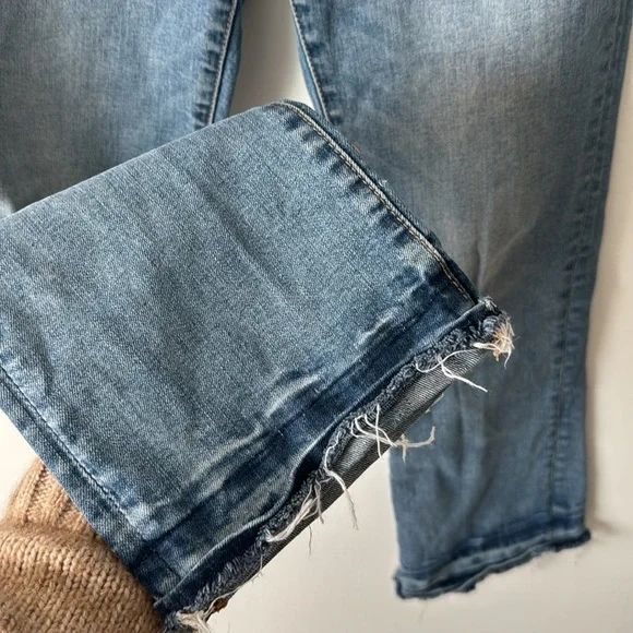 Embroidered Driftwood Colette Jeans 28